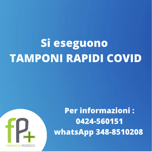 Tamponi rapidi COVID!